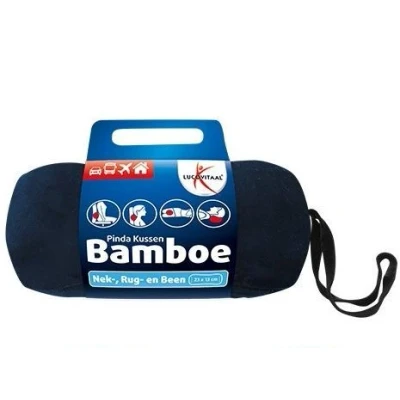 Afbeelding van Lucovitaal Bamboe Nek Kussen Blauw