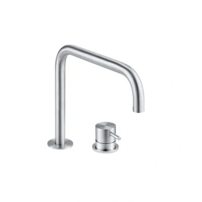 Afbeelding van Waterevolution Flow 2 gats wastafelkraan RVS T112HIE