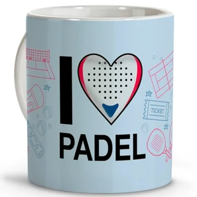 Afbeelding van padel accessoires, man, dames, originele cadeaus voor padelgeschenken, koffiekopjes, keramische mok, 330 ml,