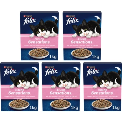 Afbeelding van Felix Kattenvoer Droog Junior Sensations 1 kg