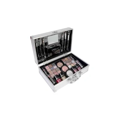 Afbeelding van The Color Workshop Bon Voyage Make up Set Fashion Train Koffer met Professionele Kit voor Ogen, Gezicht, Nagels &amp; Lippen Cadeau Meisjes, Tieners en Vrouwen Beauty Case