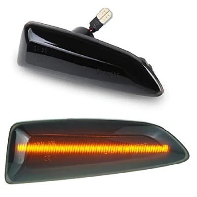 Afbeelding van DoLED Zijknipperlicht, getint zwart/rookglas, compatibel met Astra J K Insignia B Zafira C