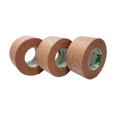 Afbeelding van 3M Tan Micropore Chirurgische Tape Hypoallergeen 2,5 cm x 10 m (Pack van 3)