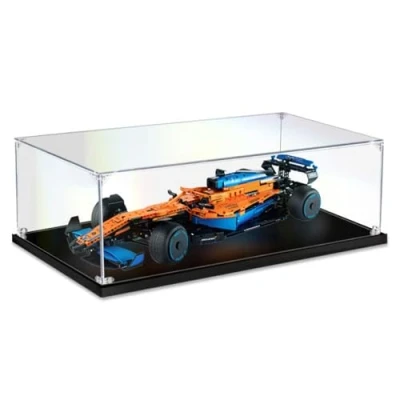 Afbeelding van Acryl Modeldoos Compatibel Met Lego 42141 F1 Formule Auto Bouwsteenmodel, Stofdichte Transparante Vitrine (Alleen Displaydoos) B,3mm