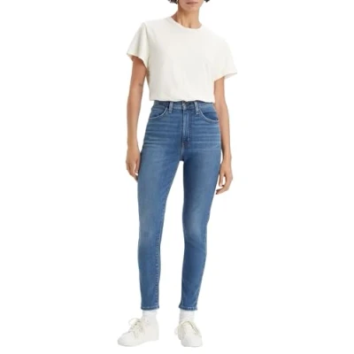 Afbeelding van Levi&#039;s dames Retro high waist skinny jeans met medium wassing in de kleur Indigo, maat: W33/L30
