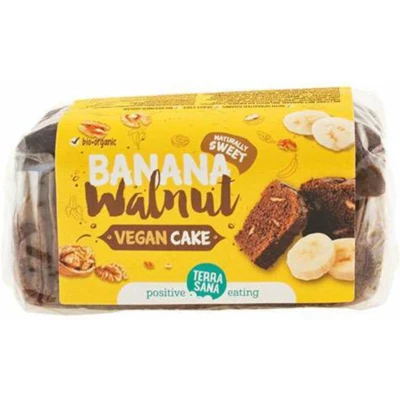 Afbeelding van Terrasana Vegan cake banaan &amp; walnoot bio 350 g