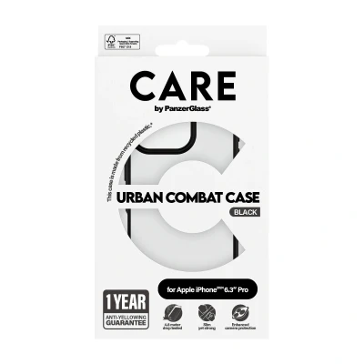 Afbeelding van PanzerGlass CARE by PG Urban Combat iPhone16 6.3 Pro, Hoes, Apple, App