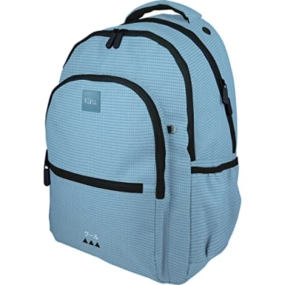 Afbeelding van Grafoplás Roomy Kuru Schoolrugzak voor kinderen, uniseks, 1 stuk, Blauw, 33x46x22,5cm, met 3 vakken, aanpasbaar aan de kinderwagen