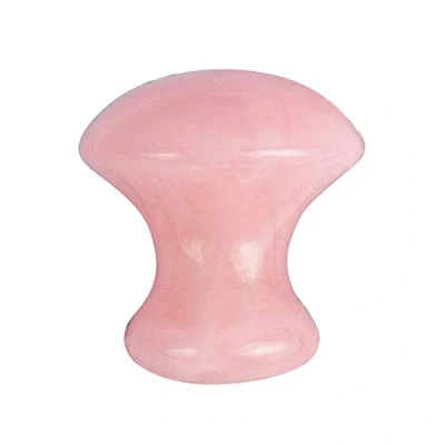 Afbeelding van Rozenkwarts Jade Roller Echte Gua Sha Board Paddestoel Massager Gezicht Lifting Tool Facial Guasha Massage (Mushroom Shape)