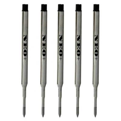 Afbeelding van Pen vullingen compatibel met Sheaffer K balpennen. Medium Point Balpen Soft Roll Navulling voor (5 x ZWARTE INKT)