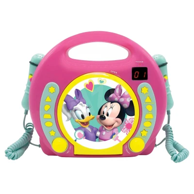 Afbeelding van Minnie Mouse Draagbare CD Speler met 2 Microfooons 3380743063416