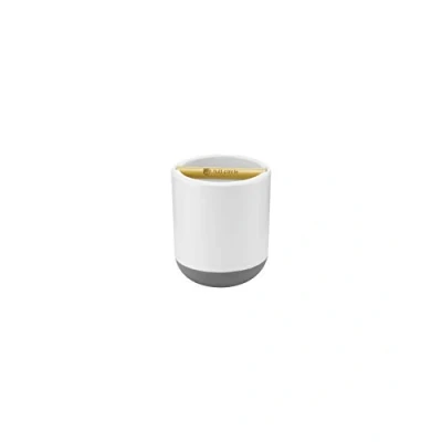 Afbeelding van Full Circle Keep It Clean, tandenborstelhouder, bamboe accent, kunststof, wit