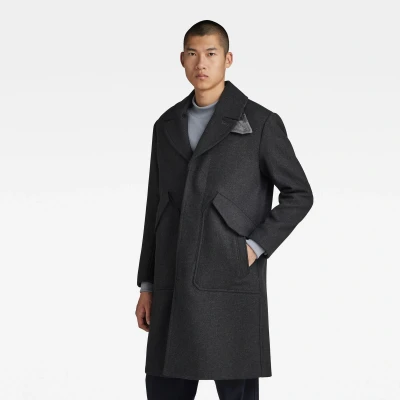 Afbeelding van G star Wool Jas Grijs L Man
