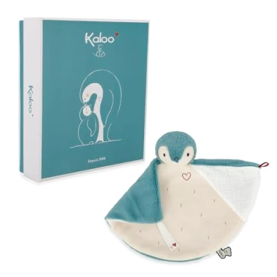 Afbeelding van Kaloo Complices Pinguin Groen knuffeldoek