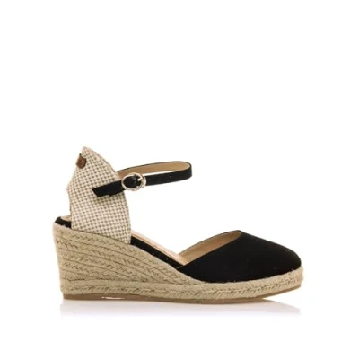 Afbeelding van mtng Austen Espadrilles, Dames, Maat: 37, Afelpado black Kunststof