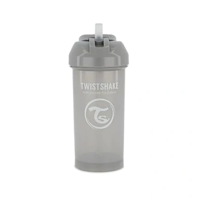 Afbeelding van Twistshake Straw Cup 360ml Pastel Grey