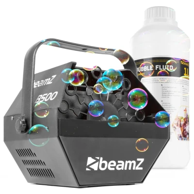 Afbeelding van BeamZ B500 bellenblaasmachine met 1 liter bellenblaasvloeistof