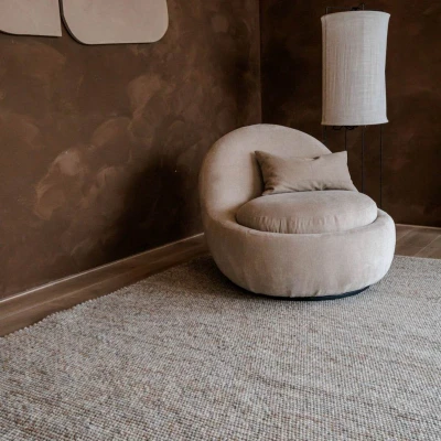 Afbeelding van Interieur05 Wollen vloerkleed Vik GrijsBruin 200x290cm
