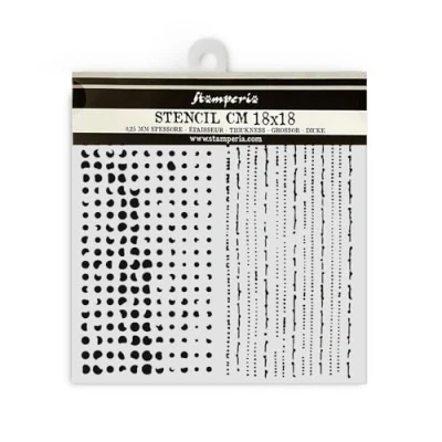Afbeelding van Stamperia The Nutcracker Thick Stencil 18x18cm Double Texture (KSTDQ108)