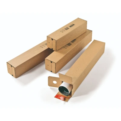 Afbeelding van 10x ColomPac® Verzendkoker 705 x 108 mm met plak en tearstrip B golf (± 3,0 mm) Karton Universele verzenddozen