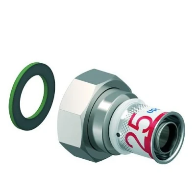 Afbeelding van Uponor S Press Plus schroefkoppeling 1.1/4&quot; binnendraad wartel x Ø25. Artikelnr: 1070608