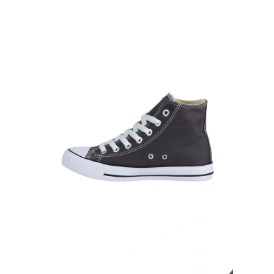 Afbeelding van Elara Unisex Sneaker Comfortabele Sportschoenen voor Dames en Heren Hoge Top Textiele Schoenen 014 A DK.Grey 40