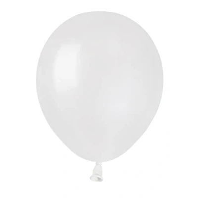Afbeelding van Pack 100 balloons pearly in natural latex Premium Quality A50 (Ø 13cm / 5&quot;), white pearl