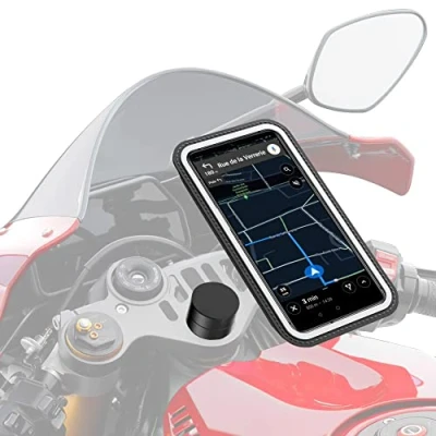 Afbeelding van Shapeheart magnetische sportfietshouder voor stuur en polsbandjes Trillingsdempend, waterdicht universeel, compatibele telefoonlengte XL telefoon tot 16,5 cm