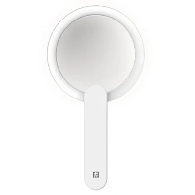 Afbeelding van ZWILLING LED cosmetische spiegel 10x vergroting, oplaadbaar, 360 draaibare handgreep, wit