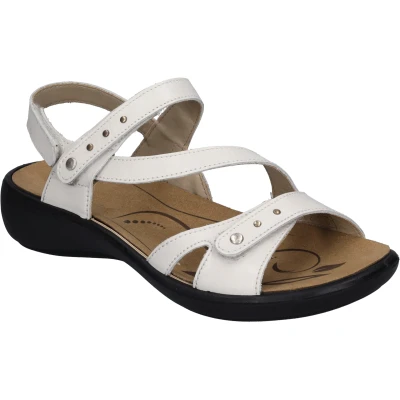 Afbeelding van Josef Seibel Ibiza Sandalen met sleehak, Dames, Maat: 40, Weiss Leer