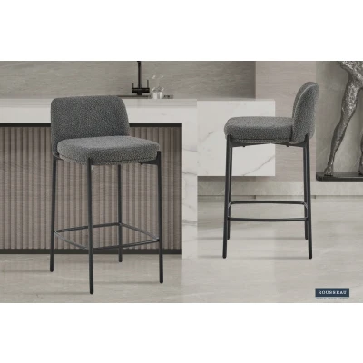 Afbeelding van Barstoel Ella grijs H 85 x B 37 D 42 cm