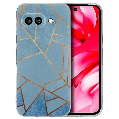 Afbeelding van imoshion hoesje Geschikt voor Google Pixel 9a Design verpakking Blue Graphic
