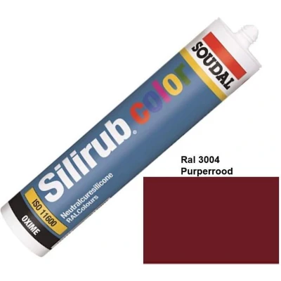 Afbeelding van Soudal Silirub Color Siliconenkit Paarsrood Ral 3004 300 ml 115681