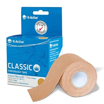 Afbeelding van Rehab Europa QA 00459/BG 1 rol kinesiotape K Active beige 5 cm x m