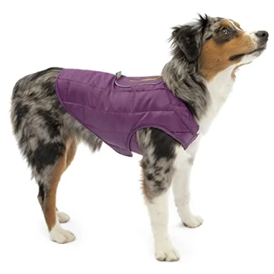 Afbeelding van Kurgo Loft Hondenjas, Waterbestendig, Omkeerbaar, Klein Diep Violet/Houtskool