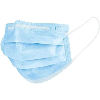 Afbeelding van Hi point Mondkapjes 3 laags Unisex Polyester Blauw 50 Stuks