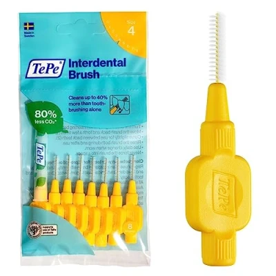Afbeelding van TePe Origineel Geel 0,7mm 8 stuks Rager