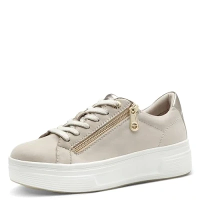 Afbeelding van Tamaris COMFORT Essentials Dames Sneakers BEIGE NUBUK Maat 42