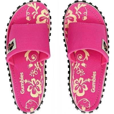 Afbeelding van Gumbies Slides Pink Hibiscus Maat 42