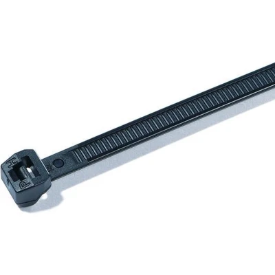 Afbeelding van HellermannTyton 118 04701 T18ROS PA66HS BK Kabelbinder 100 mm 2.50 Zwart Hittegestabiliseerd 500 stuk(s)