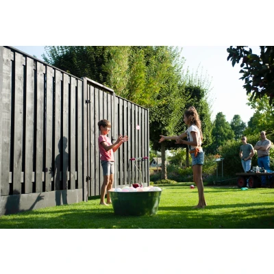Afbeelding van Intergard Hout beton schutting volledig antraciet 200x190cm (per set)