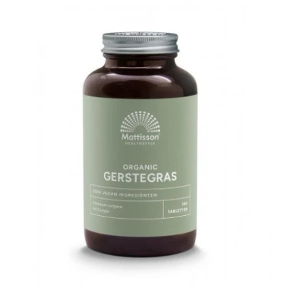 Afbeelding van Mattisson HealthStyle Biologische Tarwegras Tabletten 350TB