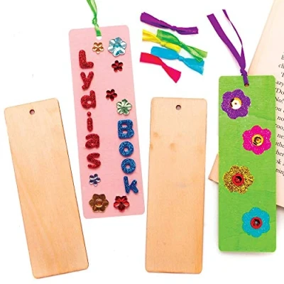 Afbeelding van Baker Ross AT392 Boekenleggers van Hout Knutselspullen voor Kinderen (1 stuks)