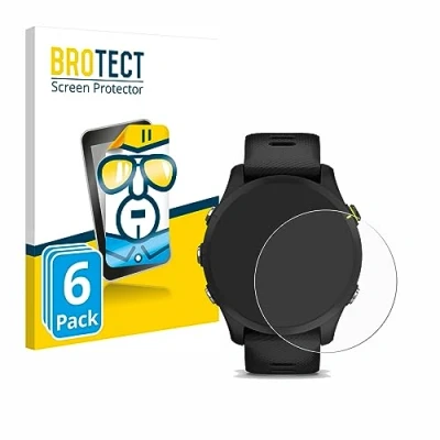 Afbeelding van BROTECT Screenprotector voor Garmin Forerunner 255 / Music Folie Beschermfolie transparant (6 Stuks)