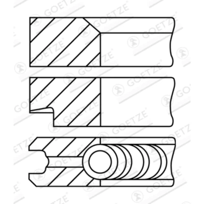 Afbeelding van Goetze Engine Zuigerveren 08 176700 10