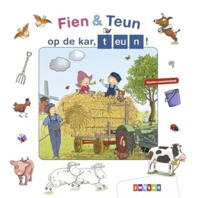 Afbeelding van Fien &amp; Teun op de kar, teun! (Hardback)