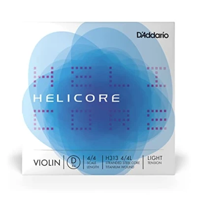 Afbeelding van D&#039;Addario Helicore vioolsnaren viool snaren 4/4 H313 4/4L violen enkele snaar &#039;D&#039; titanium omsponnen Light