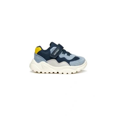 Afbeelding van Geox Babyschoenen voor kinderen, Maat: 20, Navy dark sky Leer en textiel