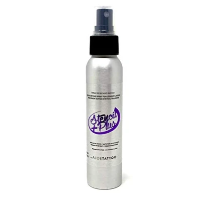 Afbeelding van ALOE Stencil Plus + aftrekvloeistof tattoo stempel 100ml INKgrafiX® Duitsland PROFI STUDIO IG42286 matrijsvloeistof veganistisch