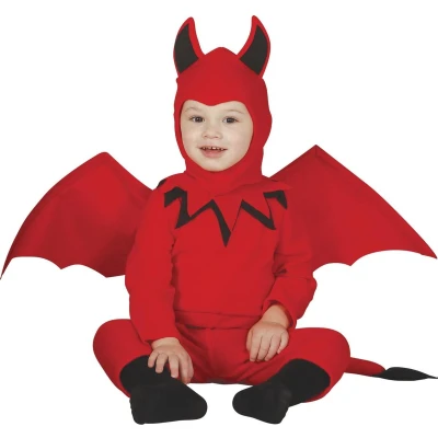 Afbeelding van Duivel Kostuum Snoezig Duiveltje Baby 1 2 jaar Halloween Verkleedkleding